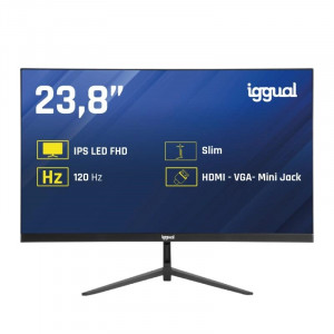 Monitor iggual ML24S, 23,8 pulgadas, Full HD, IPS, 120 Hz, 1 ms, HDMI, VGA, 99% sRGB