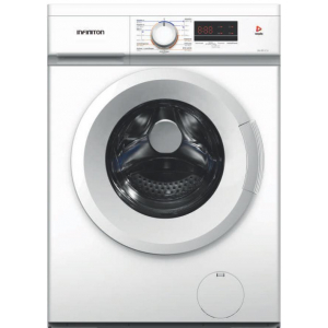 Lavadora Infiniton WM-D61DBF, 6kg, 1000rpm, clase D, 65 kWh año, 80dB, fondo reducido 40 cm, tapa desmontable, programa 15 min, 15 programas, display LED, blanco