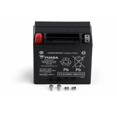Baterías sin mantenimiento AGM YUASA YTX14(WC)