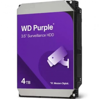 Disco Duro Western Digital WD Purple Surveillance 4TB/ 3.5/ SATA III/ 128MB