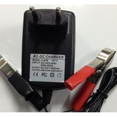 Cargador Baterias PLOMO 12Vdc 1000mAh AUTOMATICO