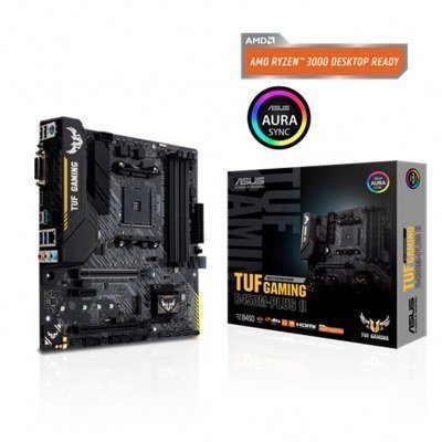 Placa base asus amd tuf gaming b450m - plus ii socket am4 ddr4 x4 max 128gb 2666mhz hdmi dvi - d matx