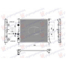 RADIATOR PETROL - A/C (430x380) WITHOUT PUMP (NRF)