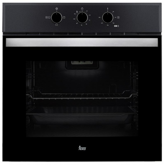 Horno convencional Teka HBB 510 BK, 76 litros, HydroClean ECO, programador de paro, 5 alturas, 2 cristales, clase A, negro