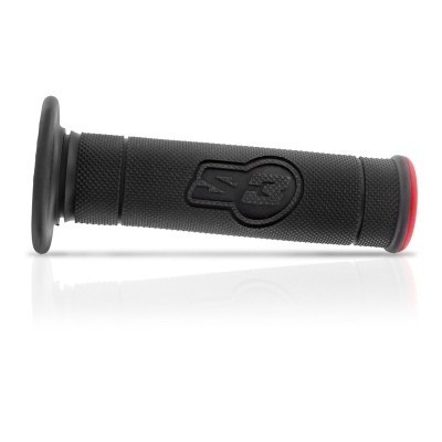 S3 6D Asymmetrical Grips Full Diamond Black/Red GR-6D-R