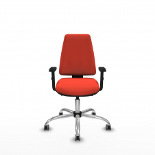 Piqueras y Crespo Elche AS bali naranja oscuro brazos 1D base cromada ruedas engomadas 65mm