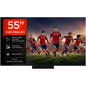 Televisor SQD-Mini LED TCL 55C8L, 55 pulgadas, 4K, 144 Hz, Google TV, negro