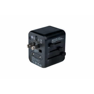49543 adaptador de enchufe eléctrico Universal Negro