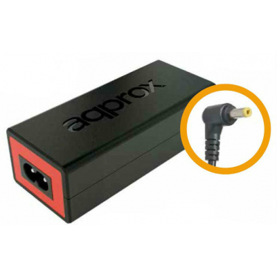 appA09 adaptador e inversor de corriente Interior 90 W Negro, Rojo