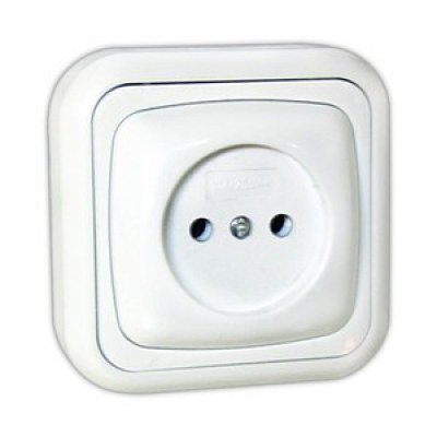 Base Enchufe Schuko Superficie Sin TT BLANCO