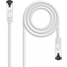 Cable de Red RJ45 SSTP Nanocable 10.20.2000-L30-W Cat.8.1/ 30cm/ Blanco
