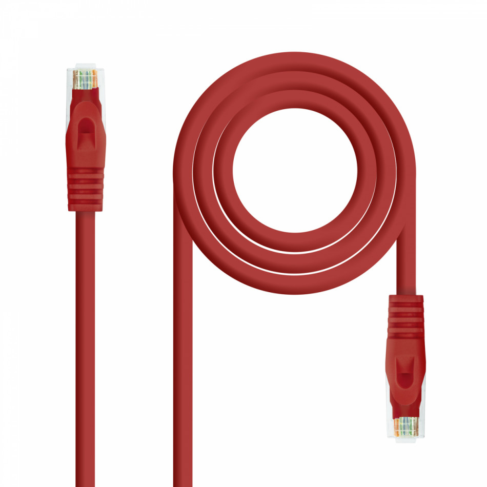 Nanocable - CABLE RED LATIGUI LSZH CAT.6A UTP AWG24 ROJO 25 CM