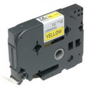 Gloss Laminated Labelling Tape - 36mm, Black/Yellow cinta para impresora de etiquetas TZ