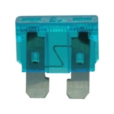 Fusible Plano Coche 15Amp 19x19mm AZUL