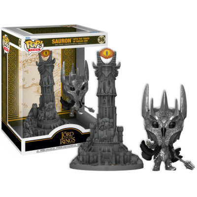 Funko pop town the lord of the rings sauron with the tower of barad - dur