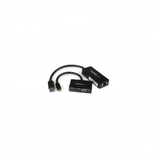 StarTech.com Juego de Adaptadores para Surface Pro 4 / Pro 3 / Pro 2 - Mini DisplayPort a VGA o HDMI - USB 3.0 de Red - Negro