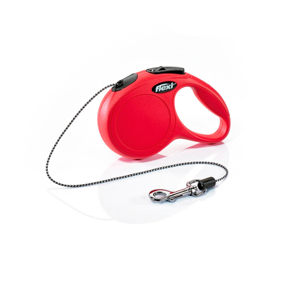 Correa extensible flexi classic 3 m de cinta talla xs hasta 12 kg color rojo