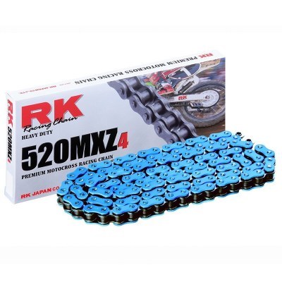 Cadena RK FB520MXZ4 con 128 eslabones azul BB520MXZ-128