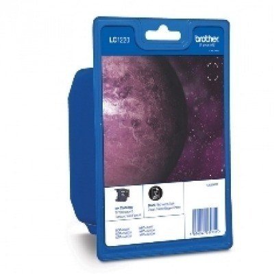Cartucho tinta brother lc1220bkbp negro 300 paginas dcpj525w - dcpj725dw - dcpj925dw - mfcj430w - mfcj625dw - mfcj825dw