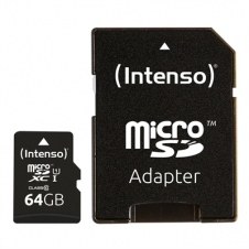 Tarjeta micro sd intenso 64gb uhs - i cl10 + adaptador sd