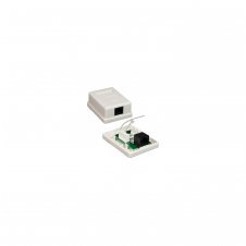 ROSETA SUPERFICIE RJ45 UTP CAT 6 1 TOMA BLANCO NANOCABLE 10.21.1501