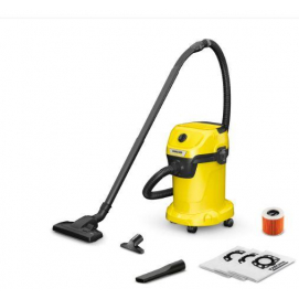 Aspirador sin bolsa Karcher WD 3 Home, aspira sólidos y líquidos, 1000W