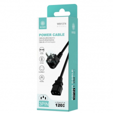 Cable de Alimentación PVC 3 Pines 1.2M Ikrea WB1374