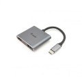 ADAPTADOR USB-C 4IN1 2 X HDMI 4K HUB USB-C CARGA USB 3.0