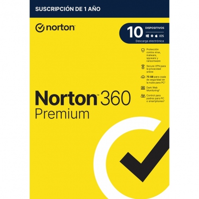 Antivirus norton 360 premium 75gb español 1 usuario 10 dispositivos 1 año caja generic rsp mm gum