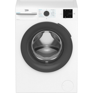 Lavadora Beko VBM3WFT38213WA, Serie B300, 8kg, 1200rpm, clase A, 47 kWh/100 ciclos, 74dB, Vapor, 15 programas, SteamCure, StainExpert, AquaWave, Inverter, display LED, blanco