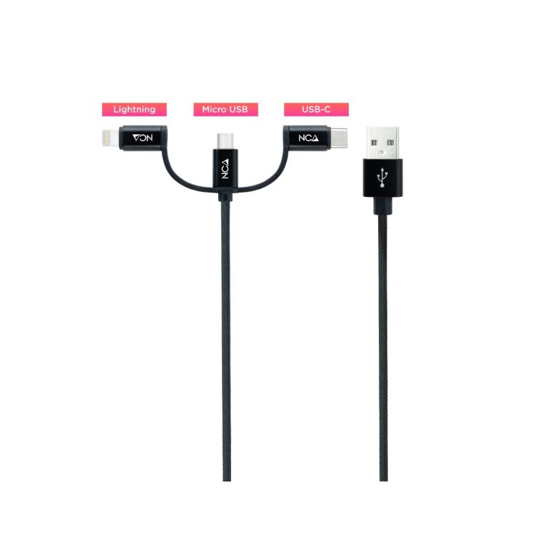 Nanocable Adaptador Micro USB a USB-C Negro