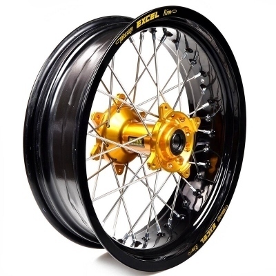 Rueda completa Haan Wheels aro negro 17-4,50 buje oro 1 106008/3/2 1 106008/3/2