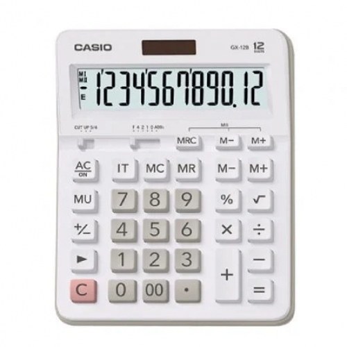 Calculadora Casio GX-12B-W-EC/ Blanca