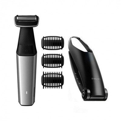 Afeitadora corporal philips bodygroom 5000 3 peines guia - 3 - 7mm - recorta - afeita - lavable -