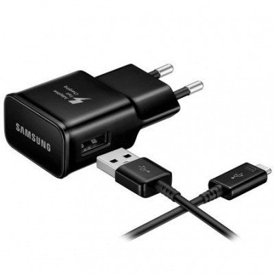 Cargador de Pared Samsung EP-TA20EBE/ 1 USB + Cable USB Tipo-C/ 15W