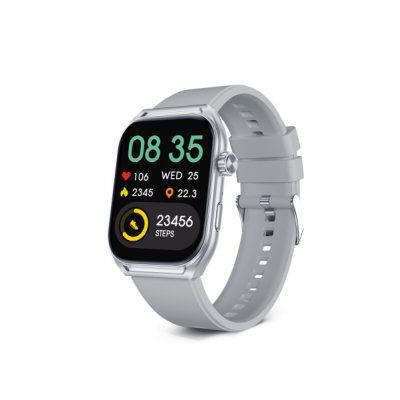 Ksix Urban Move Smartwatch - Pantalla AMOLED 2,06? AMOLED - Autonomia Hasta 5 Dias - Modos Deporte y Salud, Llamadas, Asistentes de voz - IP67 - Color Gris