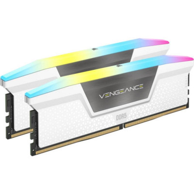 Memoria ram ddr5 32gb 2x16gb corsair vengeance rgb white - 6400mt - s
