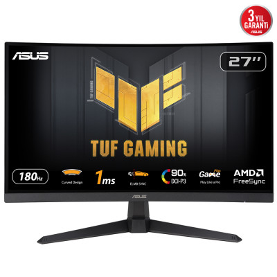 TUF Gaming VG27VQ3B pantalla para PC 68,6 cm (27) 1920 x 1080 Pixeles Full HD LCD Negro