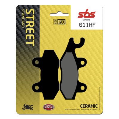 HF Street Ceramic Organic Brake Pads SBS 611HF