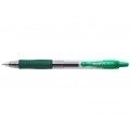 Pilot Boligrafo de gel retractil G2 Rollerball - Punta de bola redonda 0.7mm - Trazo 0.4mm - Grip ergonomico - Color Verde