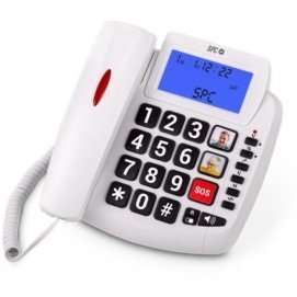 Teléfono de sobremesa góndola SPC 3296B, limitaciones, blanco