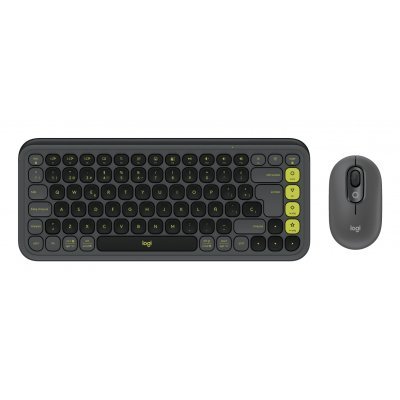 920-013118 teclado Ratón incluido Universal Bluetooth QWERTY Español Grafito, Verde