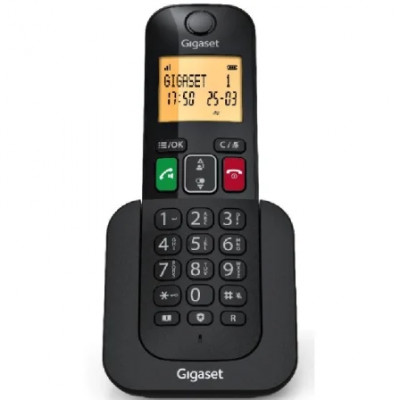 Teléfono Inalámbrico Gigaset Elemental 400/ Negro