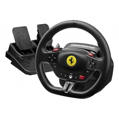 Thrustmaster T98 Ferrari 296 GTS Negro USB Volante + Pedales Analógico/Digital PC, Xbox One, Xbox Series S, Xbox Series X, Xbox One X, Xbox One S