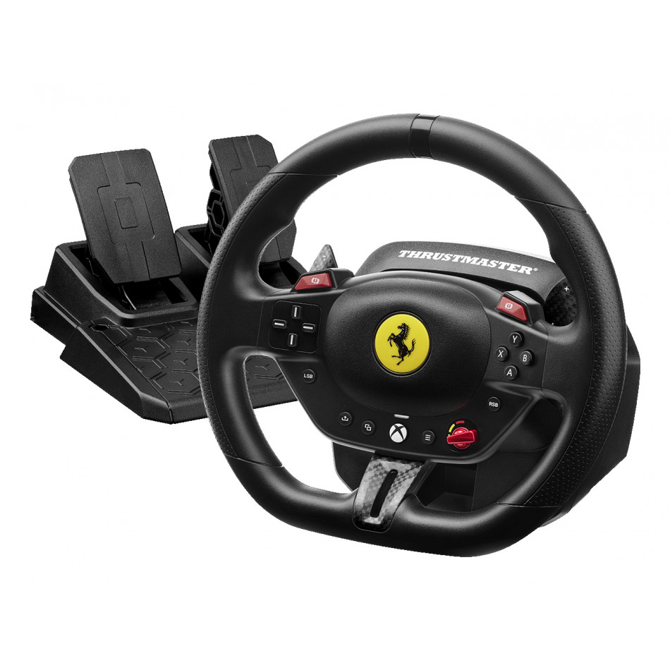 Thrustmaster T98 Ferrari 296 GTS Negro USB Volante + Pedales Analógico/Digital PC, Xbox One, Xbox Series S, Xbox Series X, Xbox One X, Xbox One S