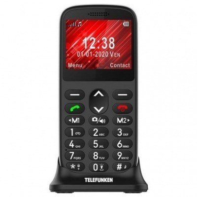 Teléfono Móvil Telefunken S420 para Personas Mayores/ Negro