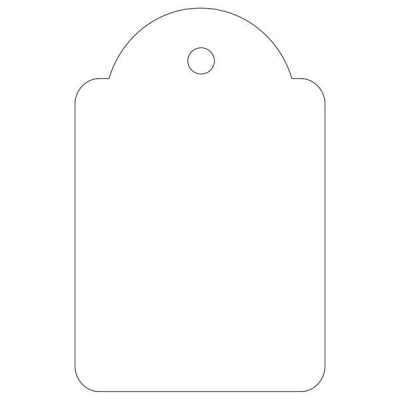 Apli Etiquetas Colgantes Blancas 28 x 43mm 100 U.