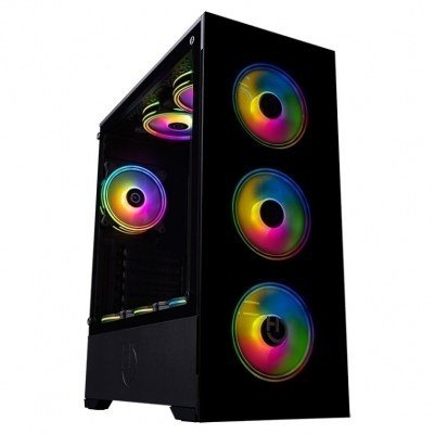 Caja ordenador gaming hiditec atx gaming z20 argb cristal templado