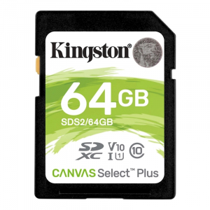 Tarjeta mde memoria SD Kingston SDS2/64GB SD XC 64GB clase 10