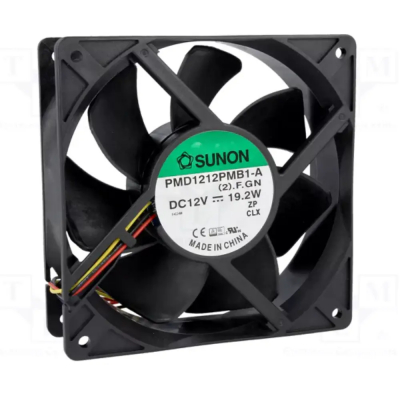 VENTILADOR 12Vdc 120x120x38mm 19,2W 3 Cables BOLAS Sunon
